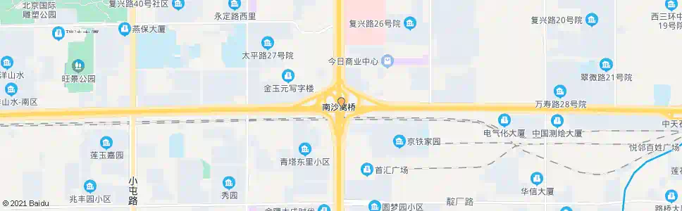 北京南沙窝桥_公交站地图_北京公交_妙搜公交查询2025