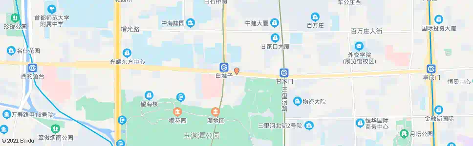北京白堆子口东_公交站地图_北京公交_妙搜公交查询2025