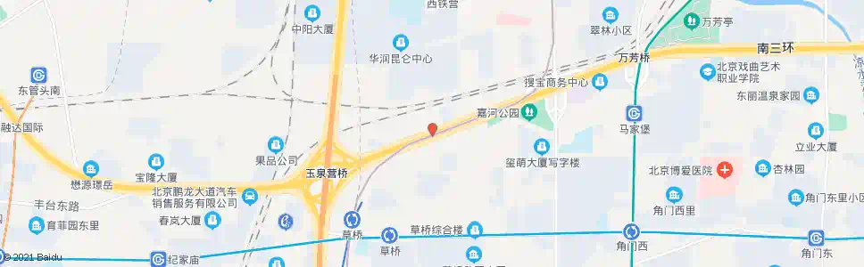 北京玉泉营桥东_公交站地图_北京公交_妙搜公交查询2025