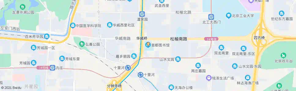 北京首都图书馆_公交站地图_北京公交_妙搜公交查询2025