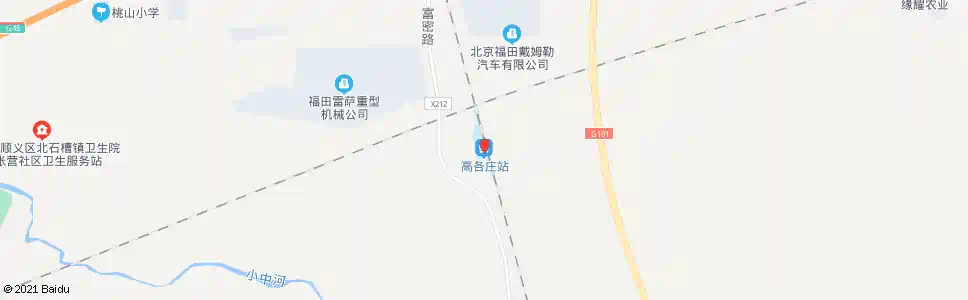 北京高各庄_公交站地图_北京公交_妙搜公交查询2025