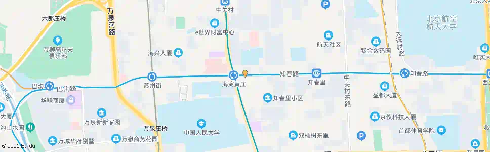 北京海淀黄庄东_公交站地图_北京公交_妙搜公交查询2025