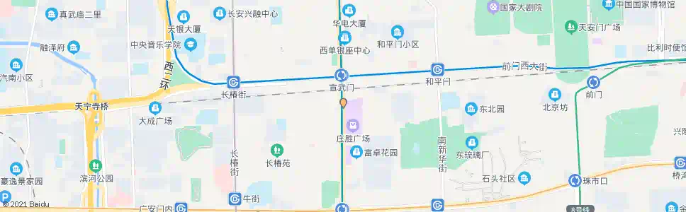 北京宣武门(宣武门外公交车站)_公交站地图_北京公交_妙搜公交查询2025