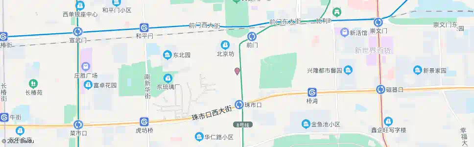 北京大栅栏_公交站地图_北京公交_妙搜公交查询2025