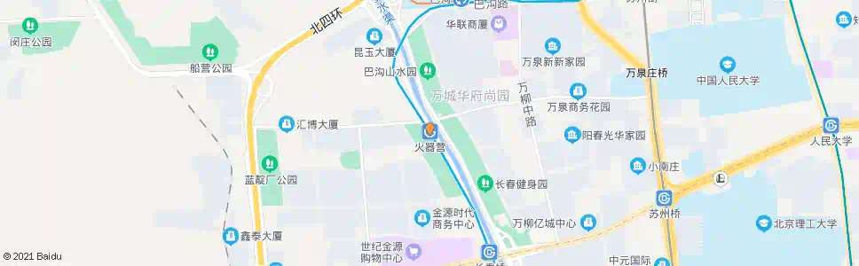 北京火器营站_公交站地图_北京公交_妙搜公交查询2025