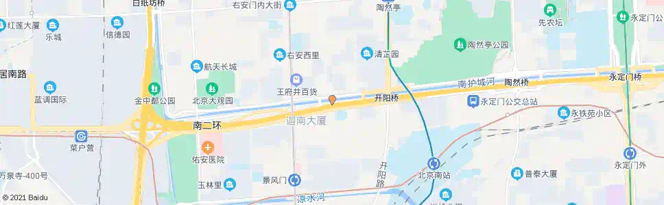 北京右安门东_公交站地图_北京公交_妙搜公交查询2025