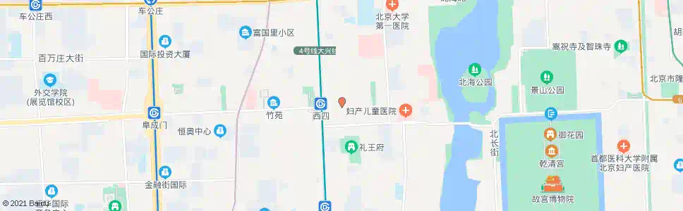 北京西四路口东_公交站地图_北京公交_妙搜公交查询2025