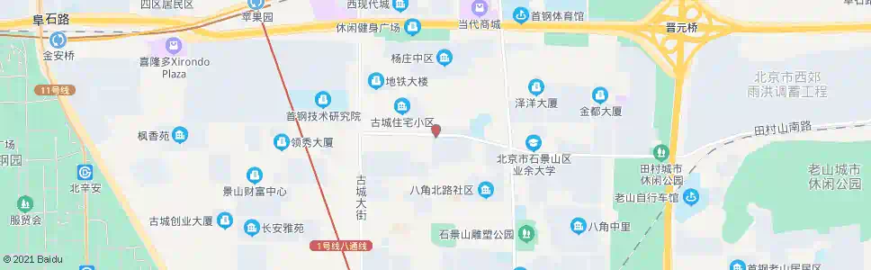 北京八角北路西口_公交站地图_北京公交_妙搜公交查询2025