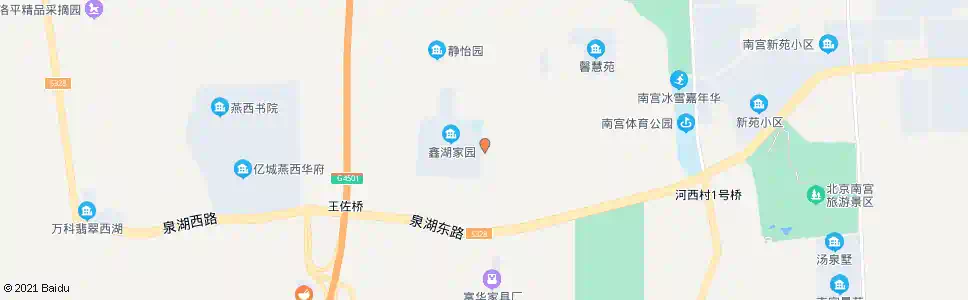 北京鑫湖家园_公交站地图_北京公交_妙搜公交查询2025