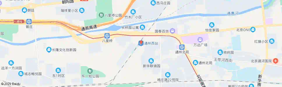 北京通州三间房西_公交站地图_北京公交_妙搜公交查询2025