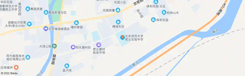 北京密云实验中学_公交站地图_北京公交_妙搜公交查询2025