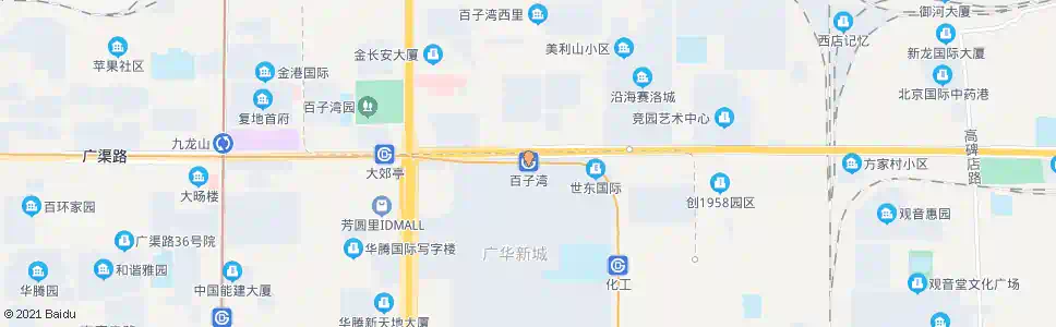 北京百子湾_公交站地图_北京公交_妙搜公交查询2025