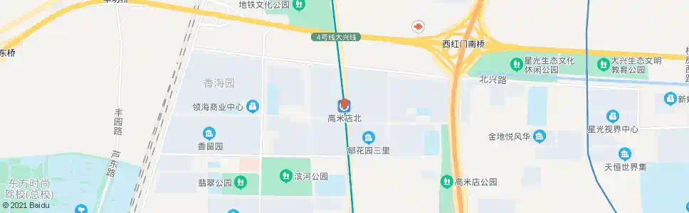 北京高米店北站_公交站地图_北京公交_妙搜公交查询2025