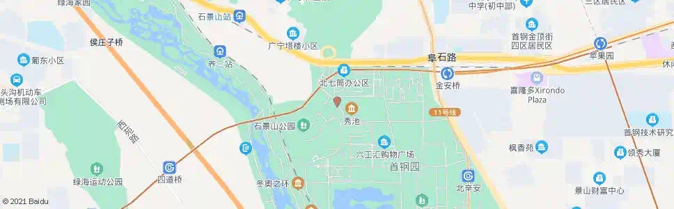 北京首钢西十冬奥广场_公交站地图_北京公交_妙搜公交查询2025