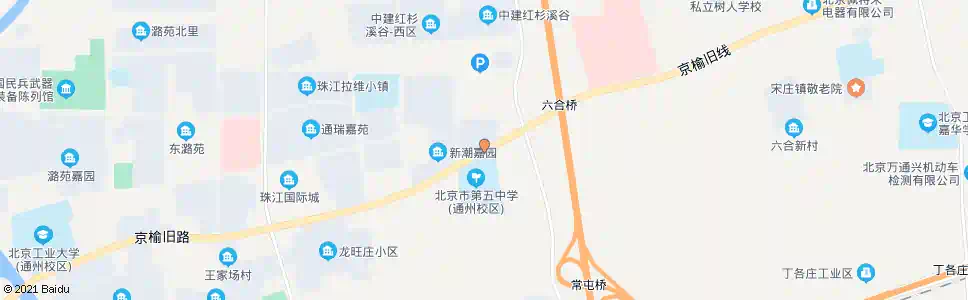 北京新潮嘉园三区_公交站地图_北京公交_妙搜公交查询2025