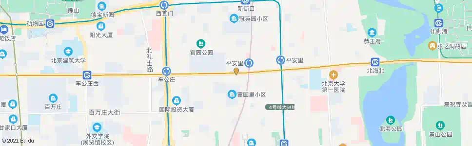 北京平安医院_公交站地图_北京公交_妙搜公交查询2025