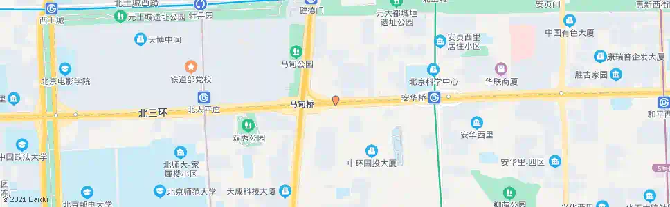 北京马甸桥东_公交站地图_北京公交_妙搜公交查询2025