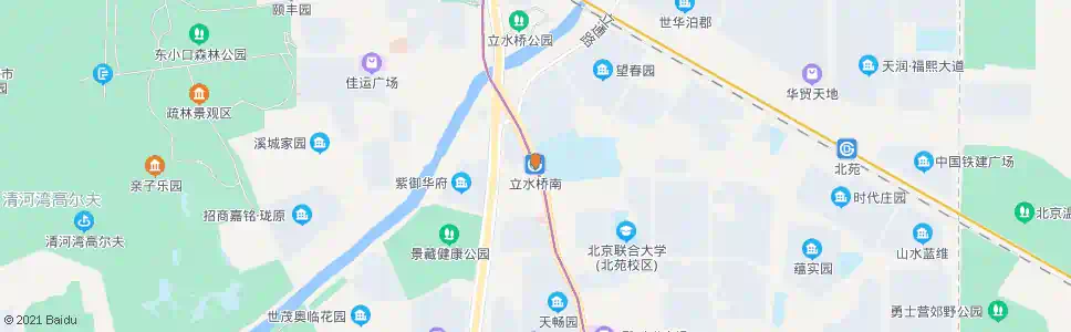 北京地铁立水桥南站_公交站地图_北京公交_妙搜公交查询2025