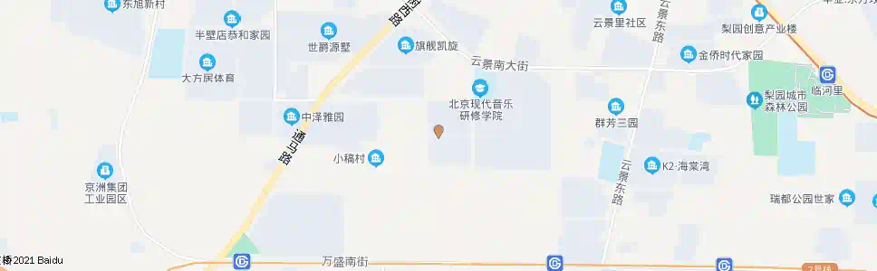 北京万盛中一街_公交站地图_北京公交_妙搜公交查询2025
