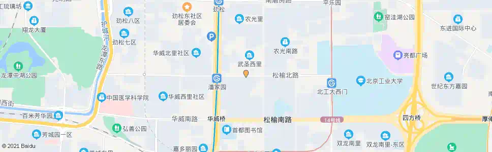 北京潘家园桥东_公交站地图_北京公交_妙搜公交查询2025
