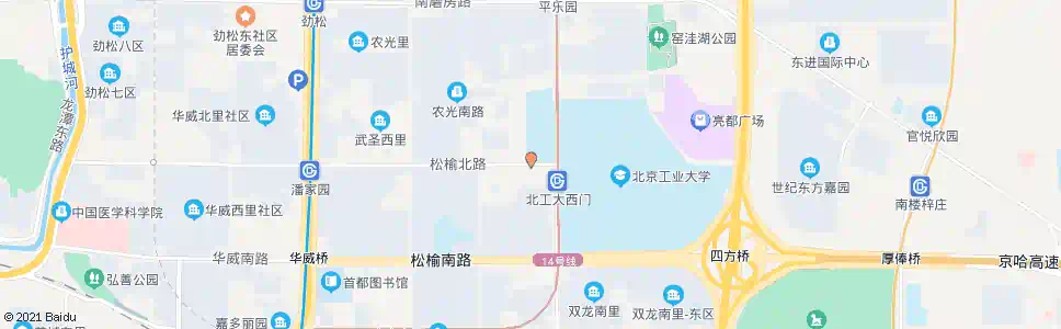 北京松榆北路东口_公交站地图_北京公交_妙搜公交查询2025