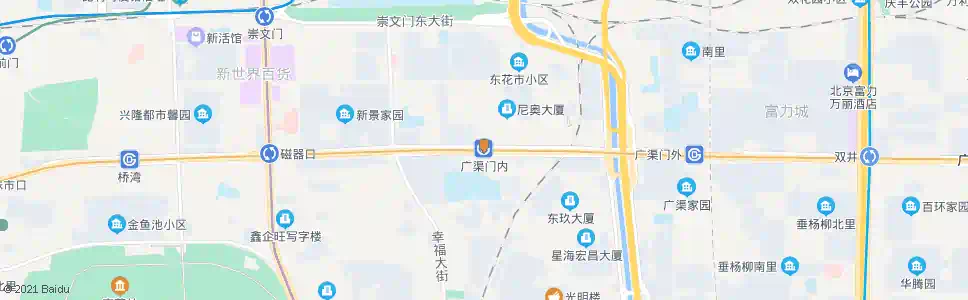 北京广渠门内站_公交站地图_北京公交_妙搜公交查询2025
