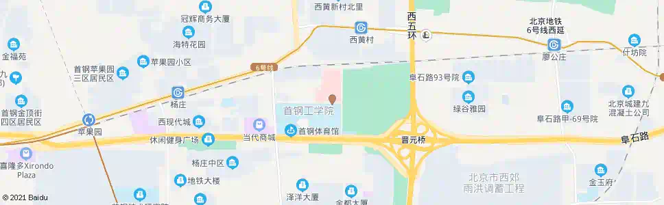 北京首钢医院_公交站地图_北京公交_妙搜公交查询2025