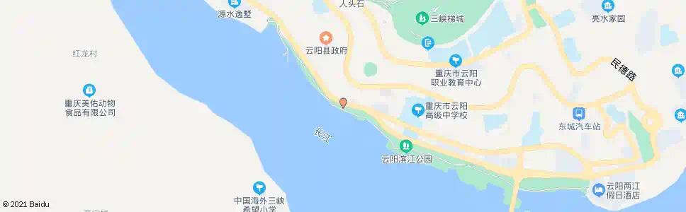 重庆云阳人才市场_公交站地图_重庆公交_妙搜公交查询2025