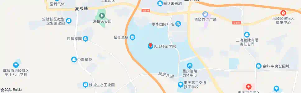 重庆长江师范学院_公交站地图_重庆公交_妙搜公交查询2025