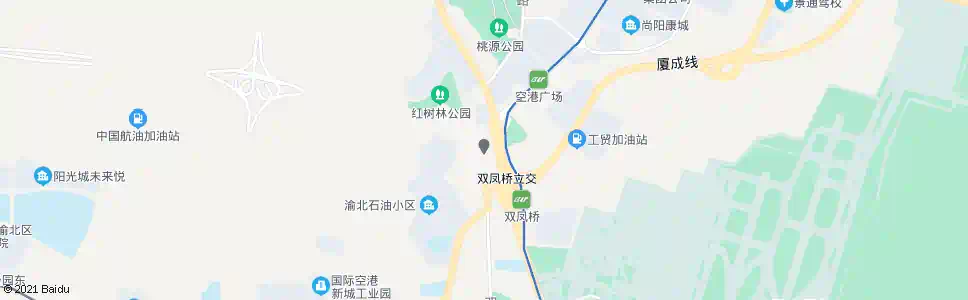 重庆龙凤花园(空港农贸市场)_公交站地图_重庆公交_妙搜公交查询2025