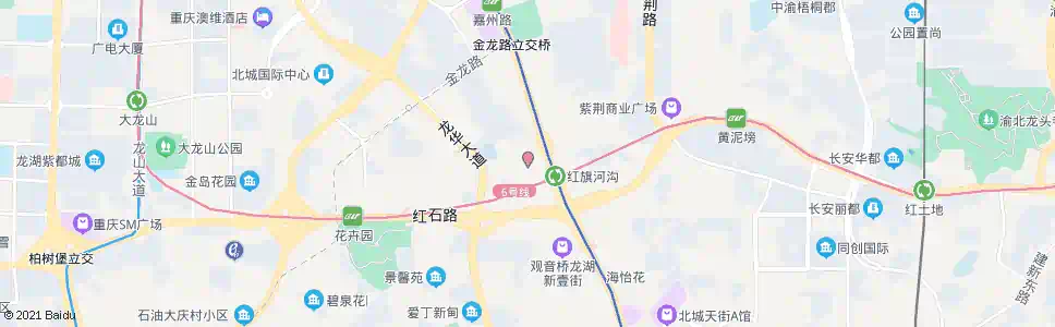 重庆红旗河沟(公交枢纽站)_公交站地图_重庆公交_妙搜公交查询2025
