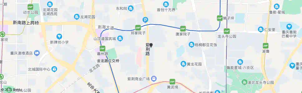 重庆紫荆路(市公安局新城丽园)_公交站地图_重庆公交_妙搜公交查询2025