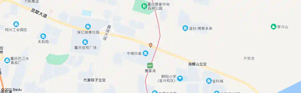 重庆蔡家岗立交_公交站地图_重庆公交_妙搜公交查询2025