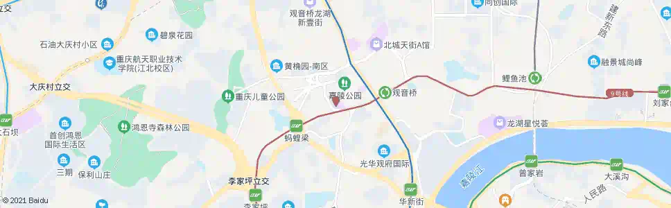 重庆观音桥朗晴广场_公交站地图_重庆公交_妙搜公交查询2025