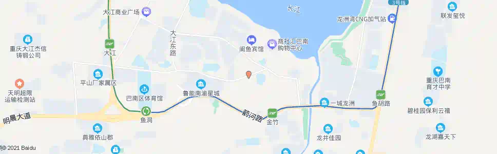 重庆鱼洞新邮局(化龙路)_公交站地图_重庆公交_妙搜公交查询2025