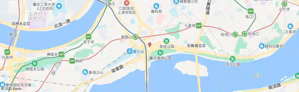 重庆菜园坝外滩中药材市场_公交站地图_重庆公交_妙搜公交查询2025