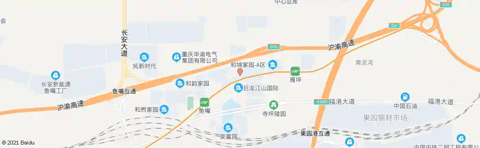 重庆鱼嘴公租房枢纽站_公交站地图_重庆公交_妙搜公交查询2025