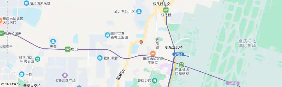 重庆渝北汉渝路一巷_公交站地图_重庆公交_妙搜公交查询2025