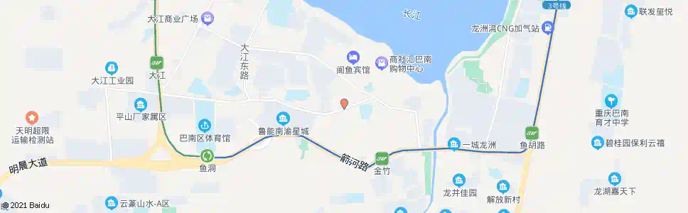 重庆鱼洞中国银行_公交站地图_重庆公交_妙搜公交查询2025