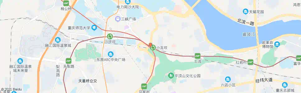 重庆小龙坎立交_公交站地图_重庆公交_妙搜公交查询2025