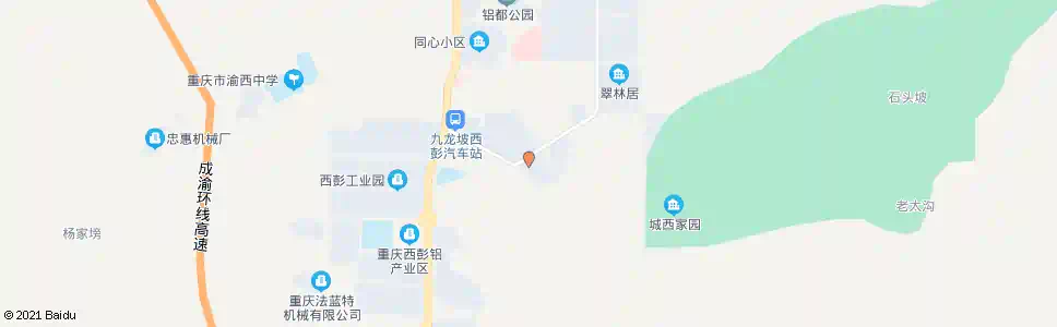 重庆西彭派出所_公交站地图_重庆公交_妙搜公交查询2025