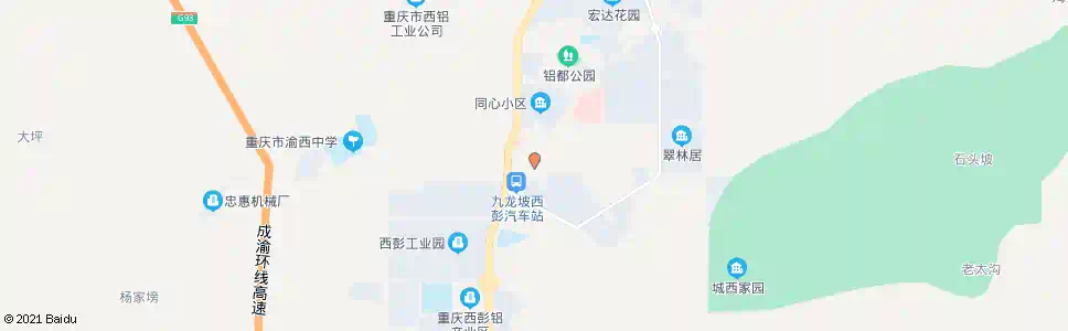 重庆西彭开发区_公交站地图_重庆公交_妙搜公交查询2025
