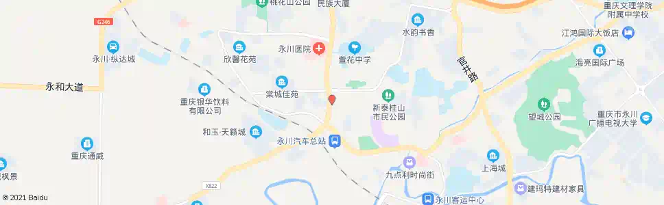 重庆永川建设银行_公交站地图_重庆公交_妙搜公交查询2025