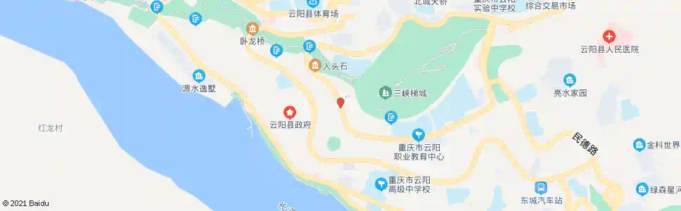 重庆云阳党校_公交站地图_重庆公交_妙搜公交查询2025