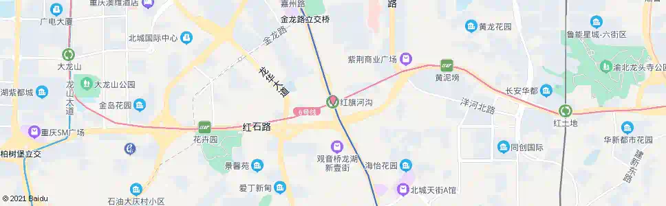 重庆红旗河沟站_公交站地图_重庆公交_妙搜公交查询2025