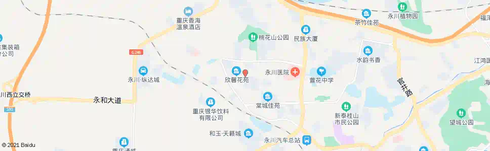 重庆三圣街中段_公交站地图_重庆公交_妙搜公交查询2025