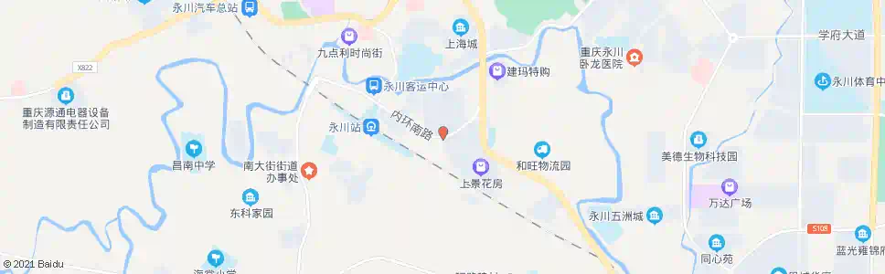 重庆永川商贸城_公交站地图_重庆公交_妙搜公交查询2025