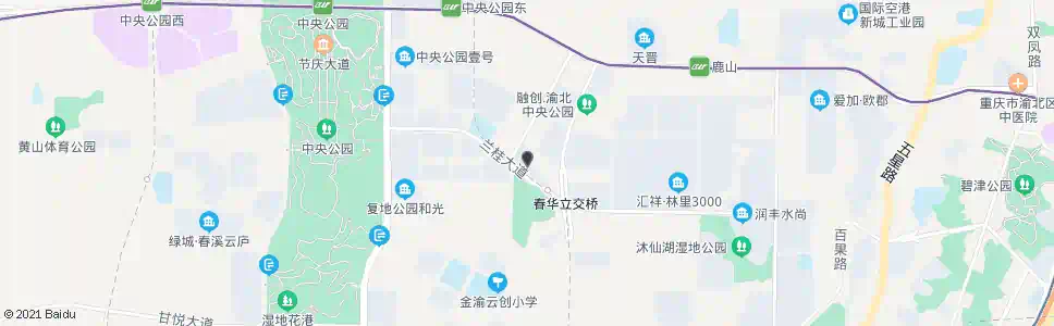 重庆空港新城(西区)_公交站地图_重庆公交_妙搜公交查询2025