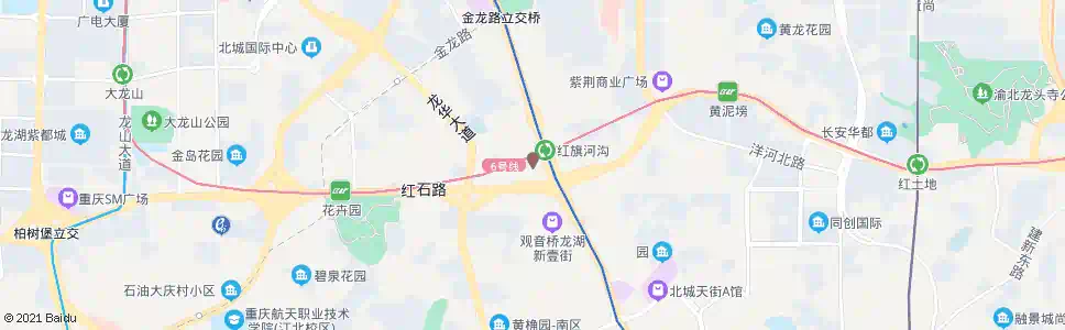 重庆红旗河沟枢纽_公交站地图_重庆公交_妙搜公交查询2025