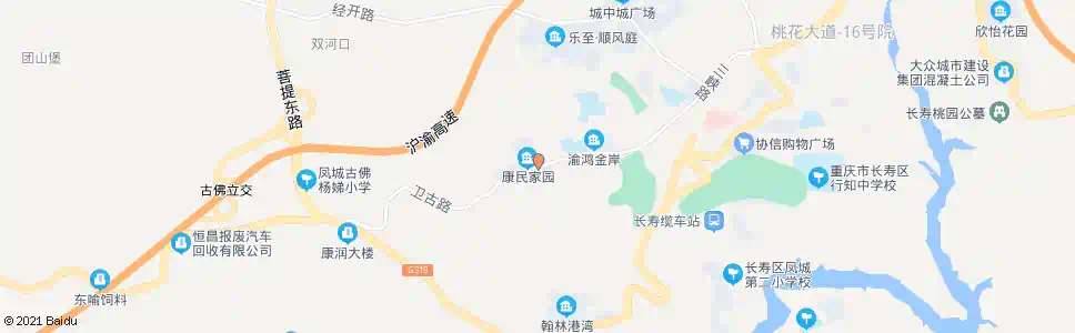 重庆富泽园_公交站地图_重庆公交_妙搜公交查询2025